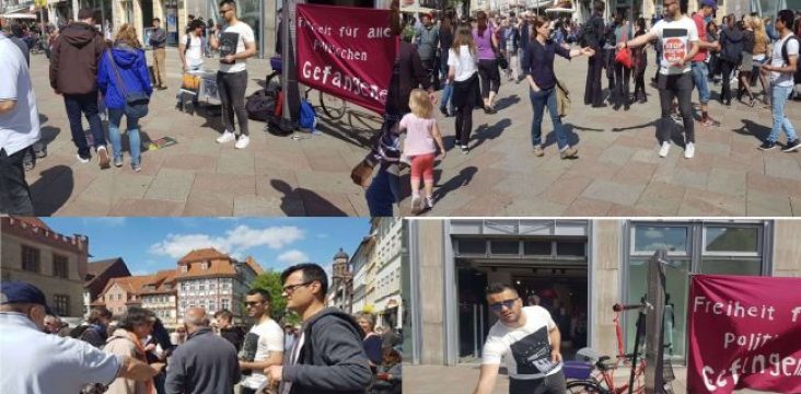 No to Execution/Protest which held in Gottingen (Germany) to support the  political prisoner