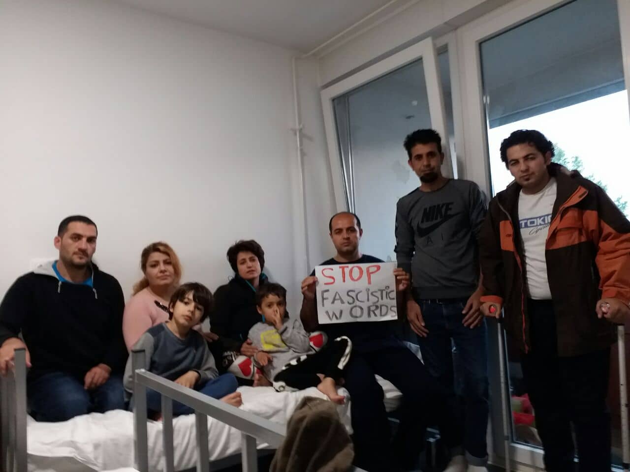 Kurdish asylum seekers protest by hunger strike because of violation of their rights by Croatia